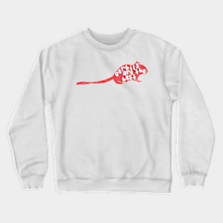 Gerbils are the best (red watercolour silhouette) Crewneck Sweatshirt